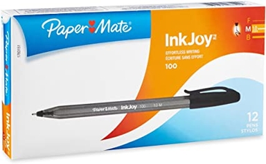 Paper Mate Kilométrico Negro Inkjoy Fine Caja x 12 Un