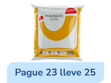 Pague 23 lleve 25 Bolsas de Azúcar Blanco Especial Mayagüez x 330 gr