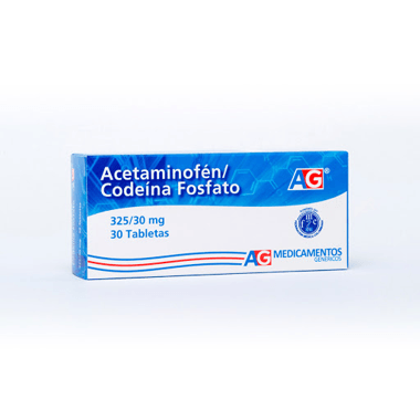 Acetaminofen (A.G) Codeina Fosfato 325/30 Mg X 30 Tab