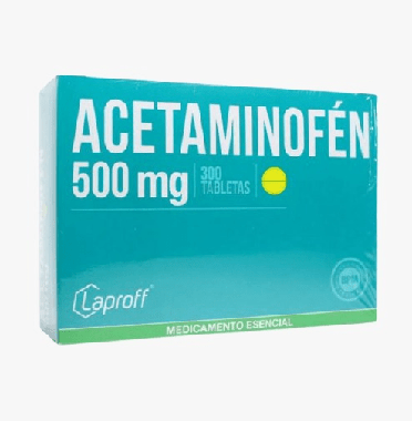 Acetaminofén 500 mg x 300 Tabletas
