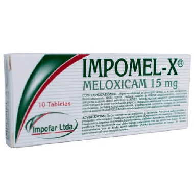 Impomel x (Impo) Meloxicam 15 mg x 10 Tabletas