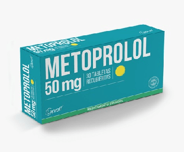 Metoprolol (Lpff) 50 mg x 30 Tabletas Recubiertas