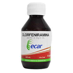 Clorfeniramina Ecar Jarabe Frasco x 120 ml