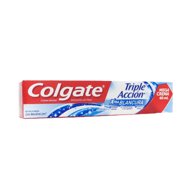 Crema Dental Colgate Triple Acción Extra Blancura x 60 ml