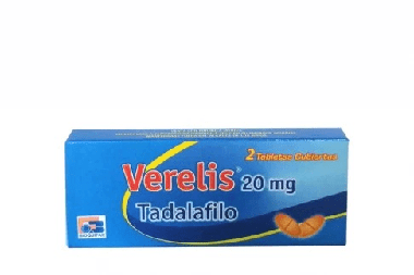 Verelis (Labq) Tadafilo 20 mg x 2 Tabletas Recubiertas