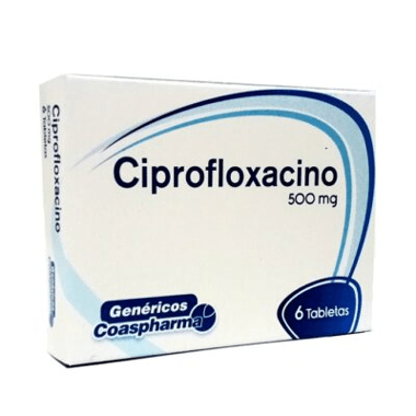Ciprofloxacino Coaspharma 500 mg Caja x 6 Tabletas