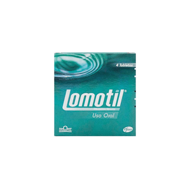 Lomotil Difenoxilato 2,5 + Atropina 0,025 Caja x 4 Tabletas