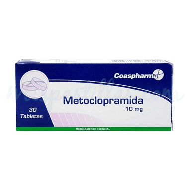 Metoclopramida Coaspharma 10 mg Caja x 30 Tabletas