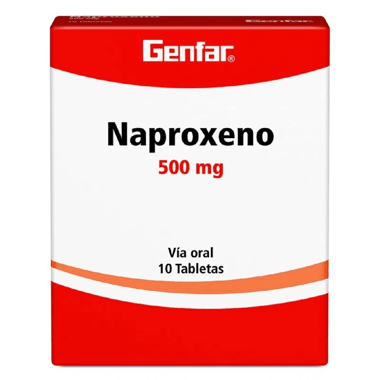 Naproxeno Genfar 500 mg Caja x 10 Tabletas