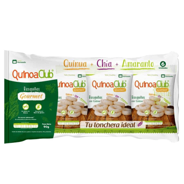 Rosquitas gourmet Quinuaclub Con Quinua, Chia y Amaretto x 15 gr x 6 un