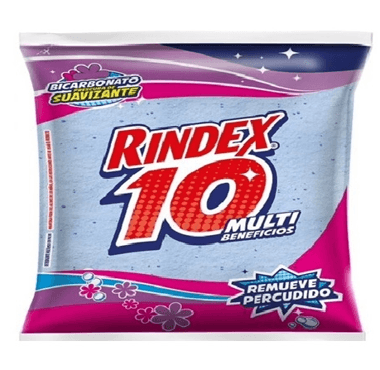 Detergente Rindex 10 Multi Beneficios Bicarbonato Frescura De Suavizante En Polvo 125 g