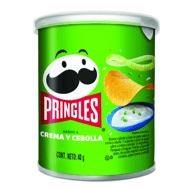 Papas Pringles Crema y Cebolla Un x 40 gr