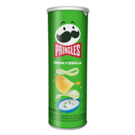 Papas Pringles Crema y Cebolla Un x 124 gr