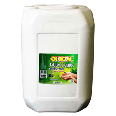 Jabón Liquido Orion Antibacterial Avena Galón x 20 lt