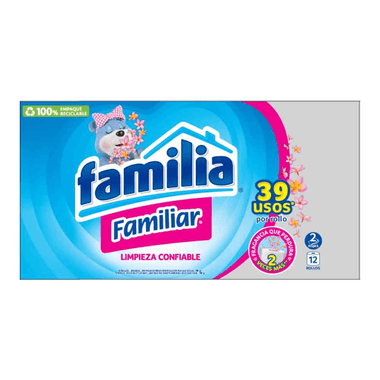 Papel Higiénico Familia Familiar Paquete x 12 Un