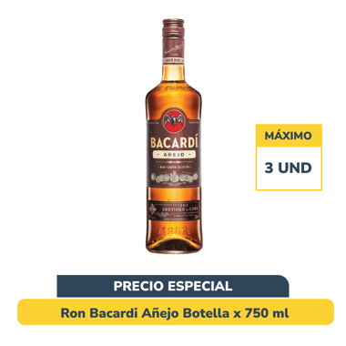 Ron Bacardi Añejo Botella x 750 ml