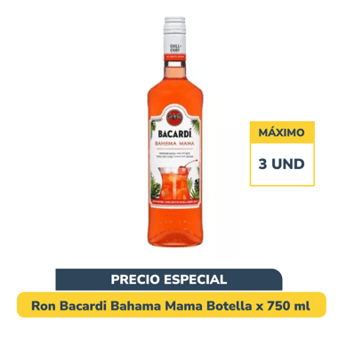 Ron Bacardi Bahama Mama Botella x 750 ml