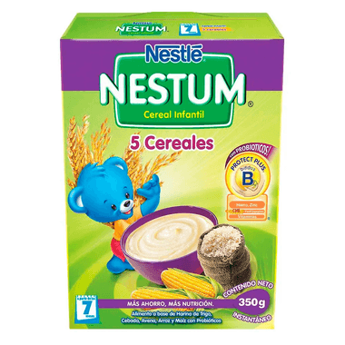 Cereal Infantil Nestum 5 Cereales Caja x 350 gr