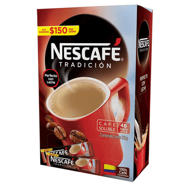 Café Nescafé Tradición Display x 48 Un x 1.5 gr
