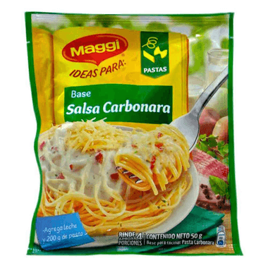 Base Maggi Pasta Carbonara Sobre x 50gr