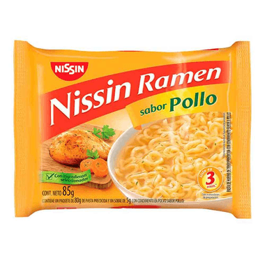 Sopa Nissin Ramen Pollo Bolsa x 85 gr