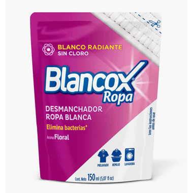 Blanqueador Blancox Ropa Blanca Doypack x 150 ml