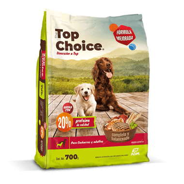 Concentrado Top Choice Cachorro Y Adulto Bolsa x 700 gr