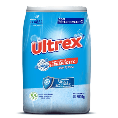 Detergente Ultrex Floral Bolsa x 3000 gr