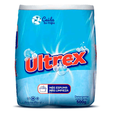 Detergente Ultrex Floral Bolsa x 500 gr