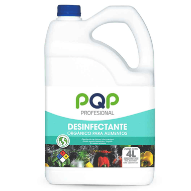 Desinfectante PQP Organico Para Alimentos x 4 lt