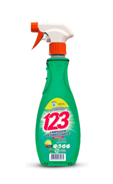 Limpiador Desinfectante 123 Vinagre - Bicarbonato Pistola x 500 ml
