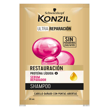 Shampoo Konzil Restauración Display x 18 Un x 20 ml