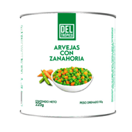 Arvejas Zanahoria Del Trópico Lata x 225 gr