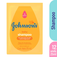 Shampoo Johnsons Baby Original Display x 12 Un x 25 ml