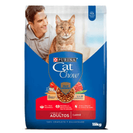 Concentrado Cat Chow Adultos Carne Bolsa x 15 kg
