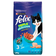 Concentrado Felix Triple Delicious Adulto Mar Bolsa x 1.5 kg