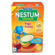 Cereal Infantil Nestum Trigo Y Frutas Caja x 200 gr