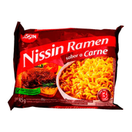 Sopa Nissin Ramen Carne Bolsa x 85 gr