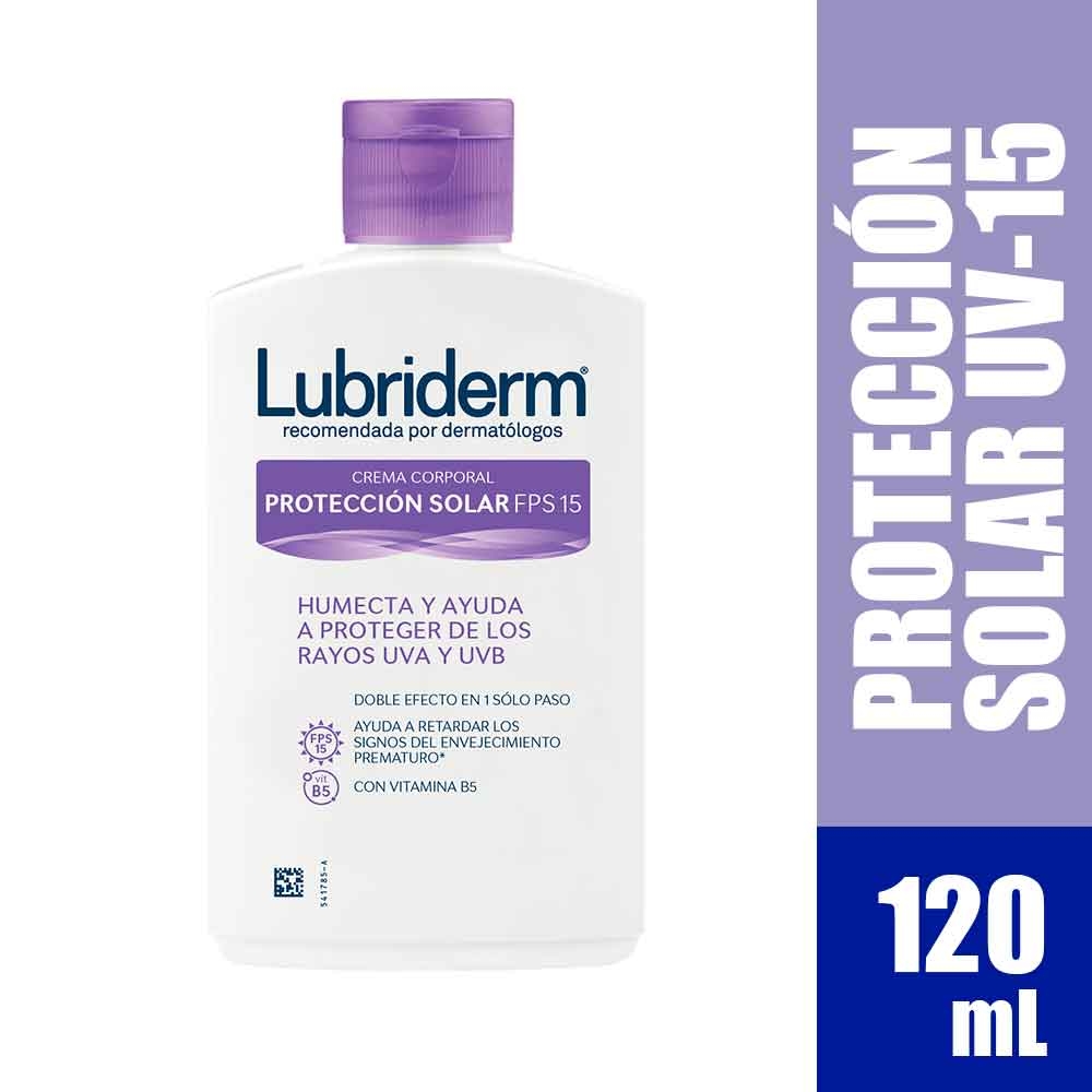 Crema Lubriderm Protección FPS 15 x 120 ml