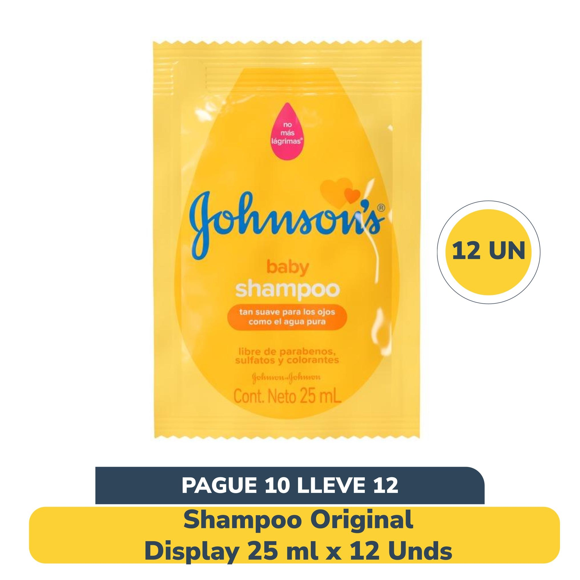 Shampoo Johnson´s Baby x 25 ml Pague 10 Lleve 12