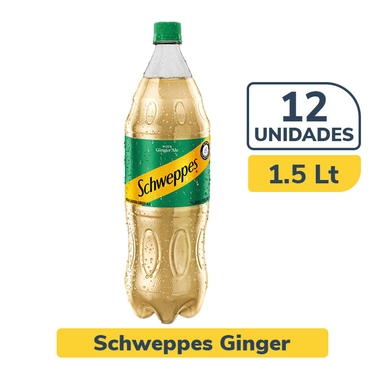 Schweppes Ginger x 1.5 Lt x 12 Un