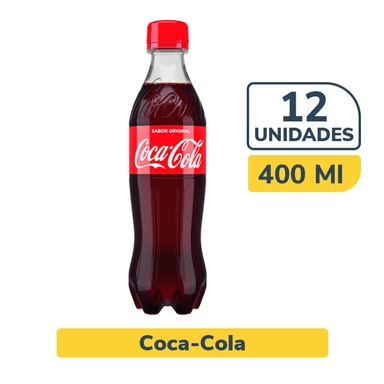 Coca Cola Pet x 400 ml x 12 Un