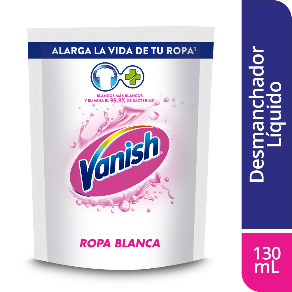 Quitamanchas Vanish Gel Multiusos Blanco Doypack x 130 ml