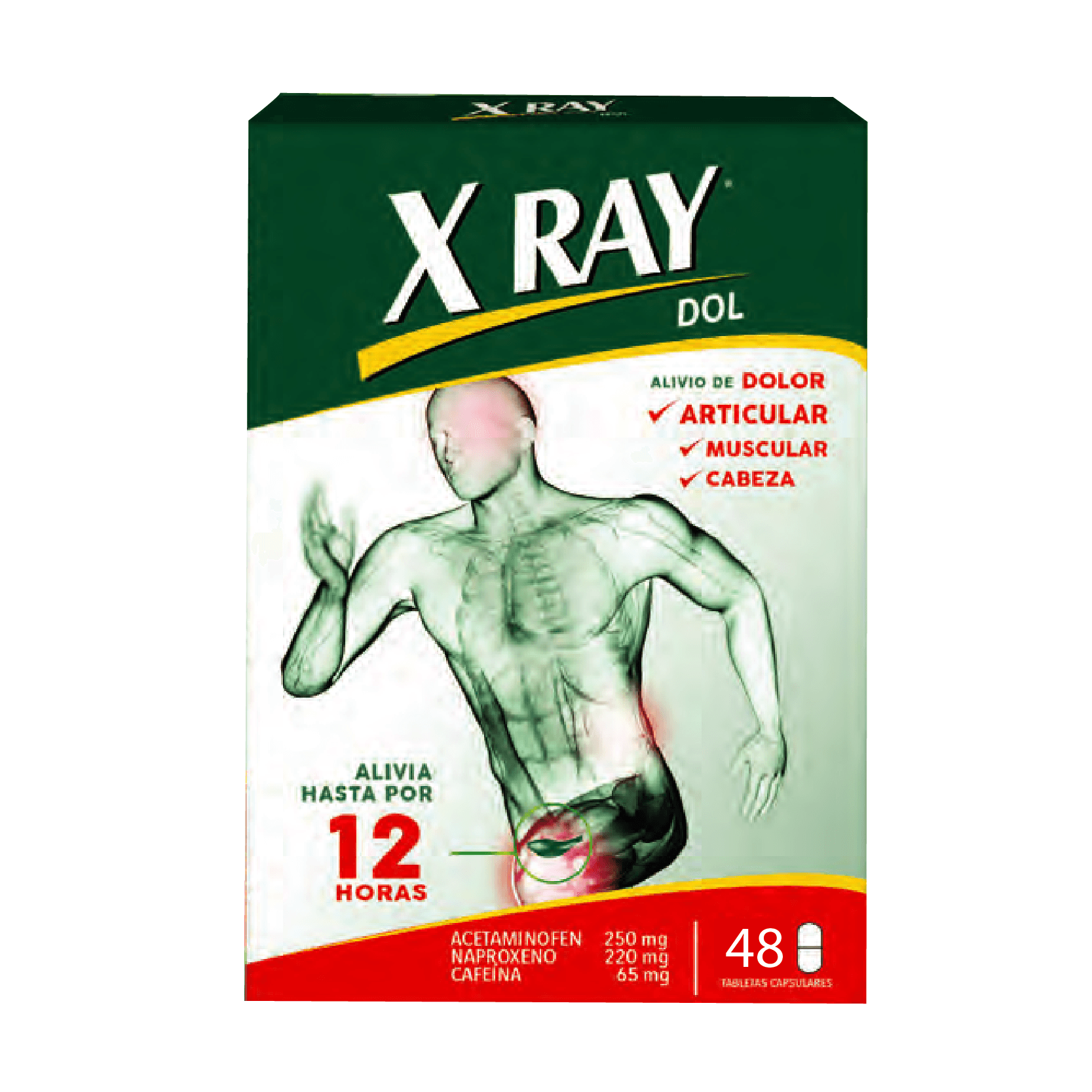 Analgesico Xray Dol X 48 Tabletas