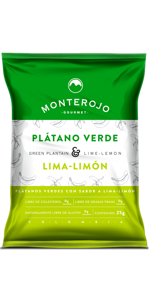 Platanos Verdes Montejoros Lima Limon x 25 gr